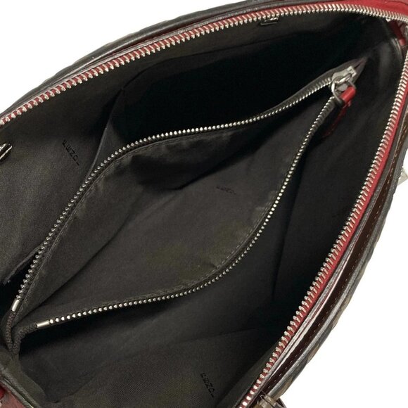 Auth FENDI By The Way 8BL124 Red Brown Black Leather Handbag - Picture 15 of 16